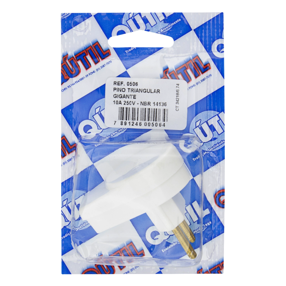 Pino Triangular 10a Qútil 250v