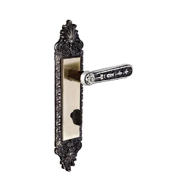 Fechadura Banheiro Colonial Alavanca 55mm Latonado Alianca