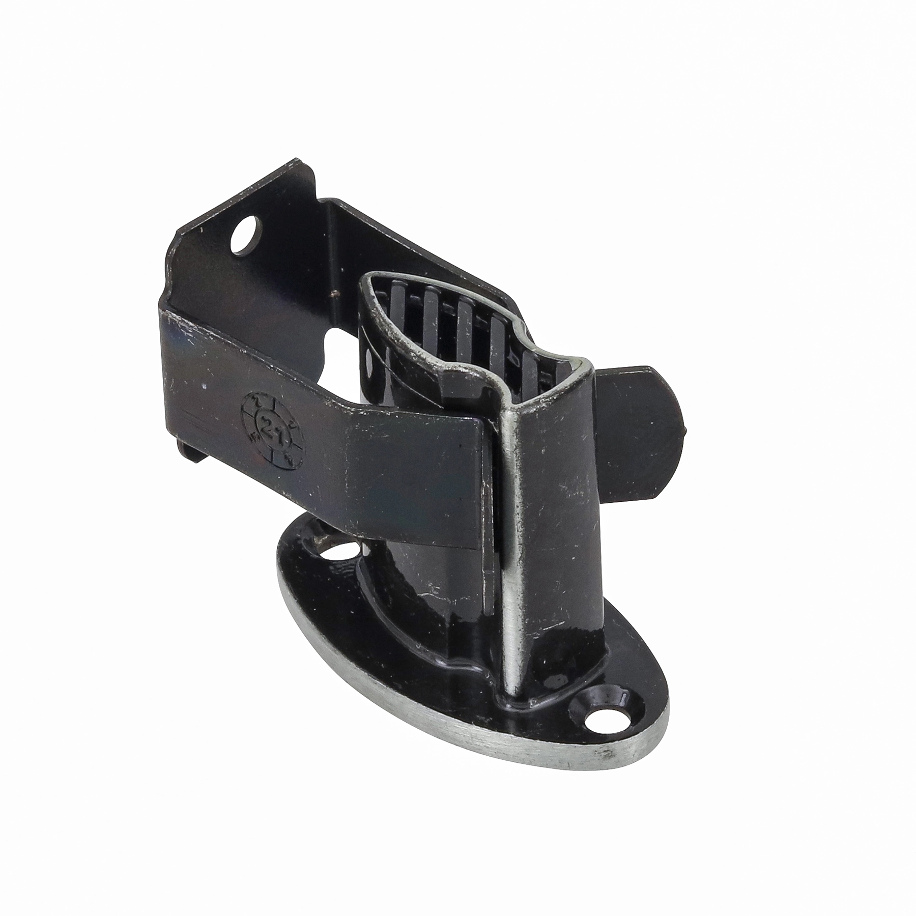 Prendedor para Porta de Parafusar Aço Preto 1 peça Aliança