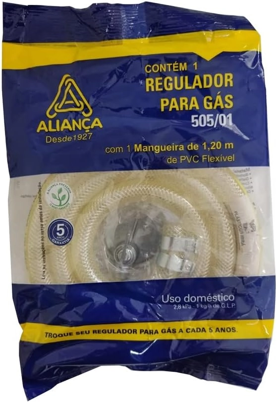 Regulador Gas Alianca C/mang 120cm