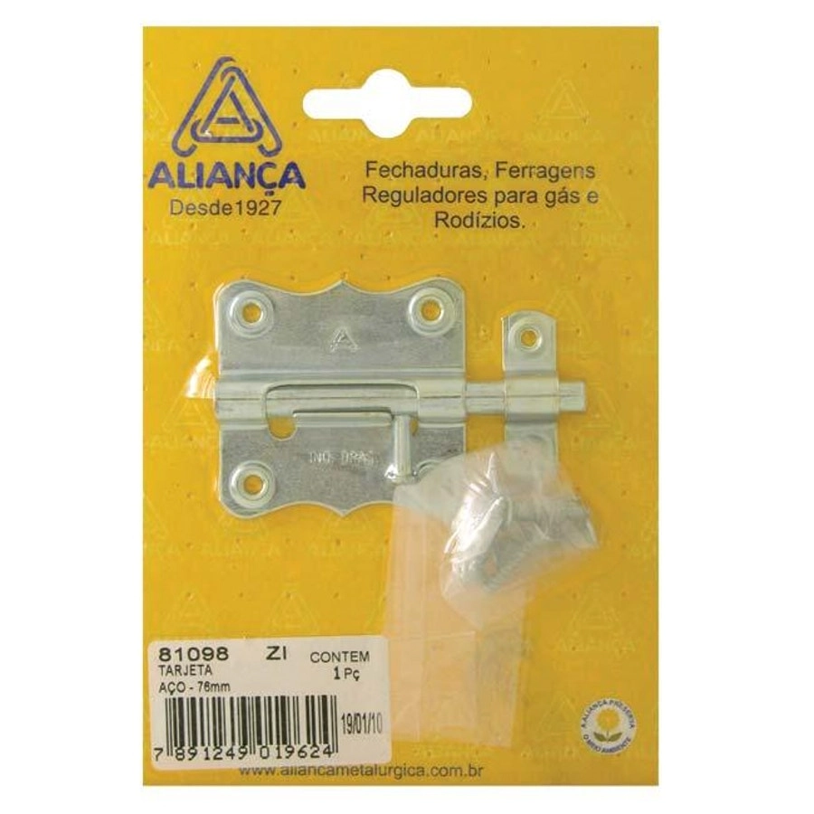 Tarjeta em Aço Cromada - Tarjeta Fio Redondo 63 mm para Porta com 2 Peças