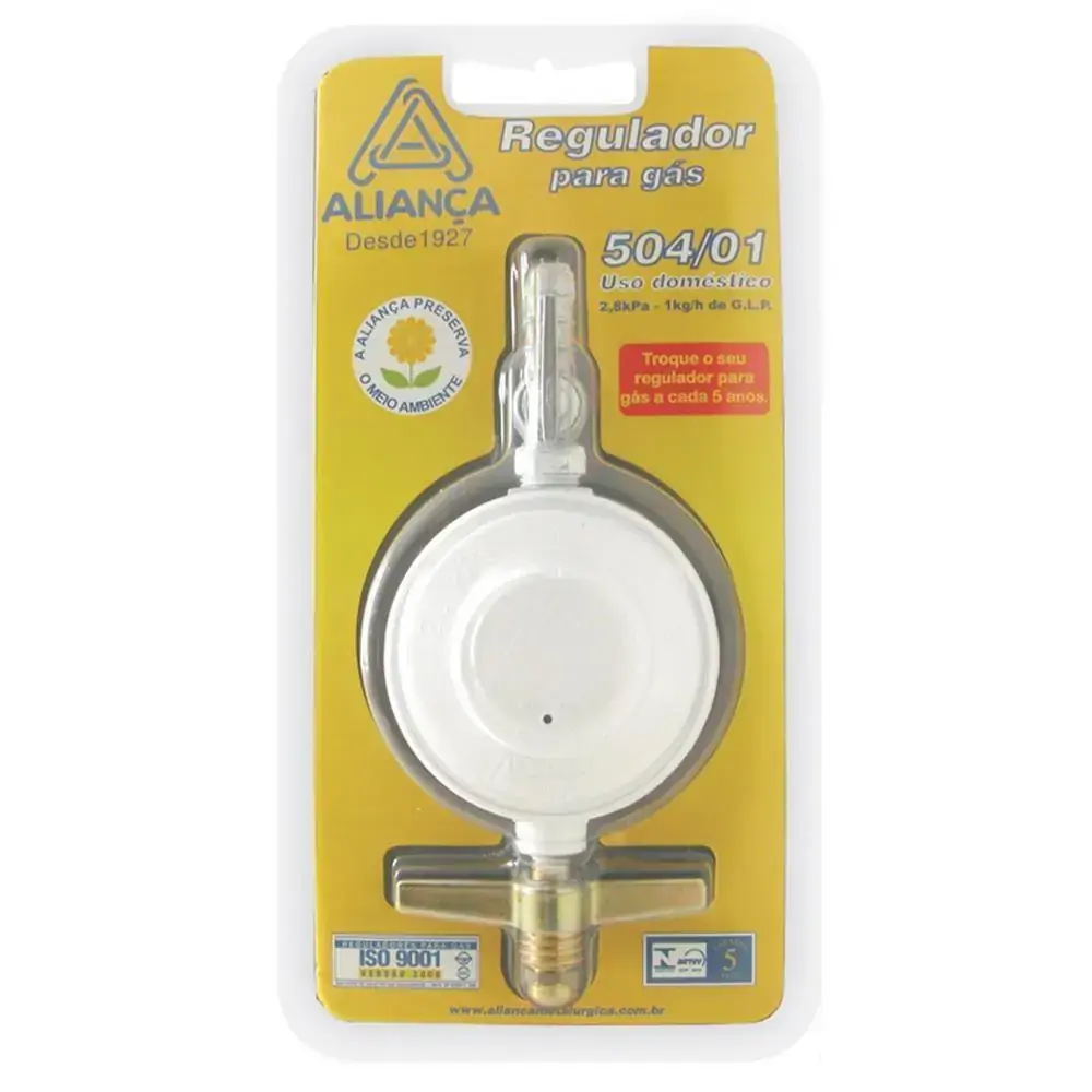 Regulador para Botijão de Gás Branco