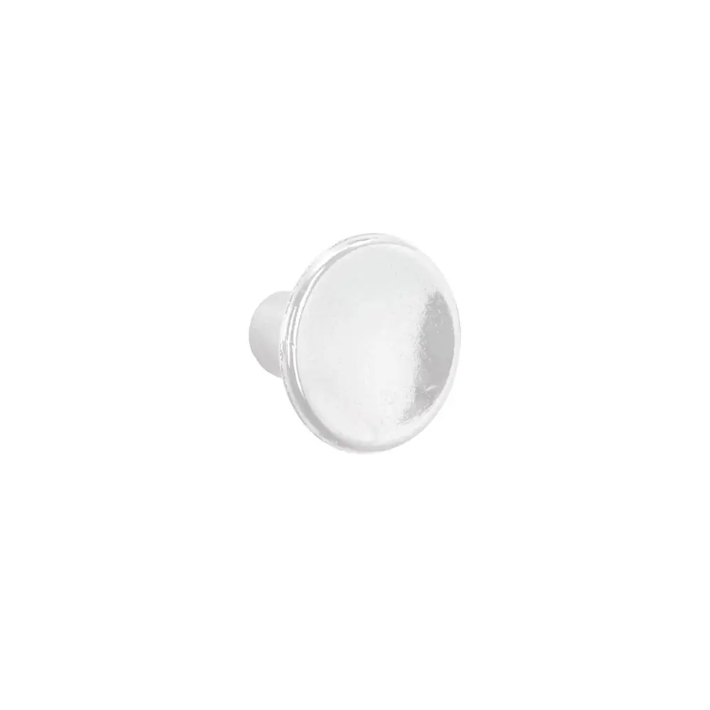 Cartela Puxador Botão Concavo 25mm Zamac Branco Alianca
