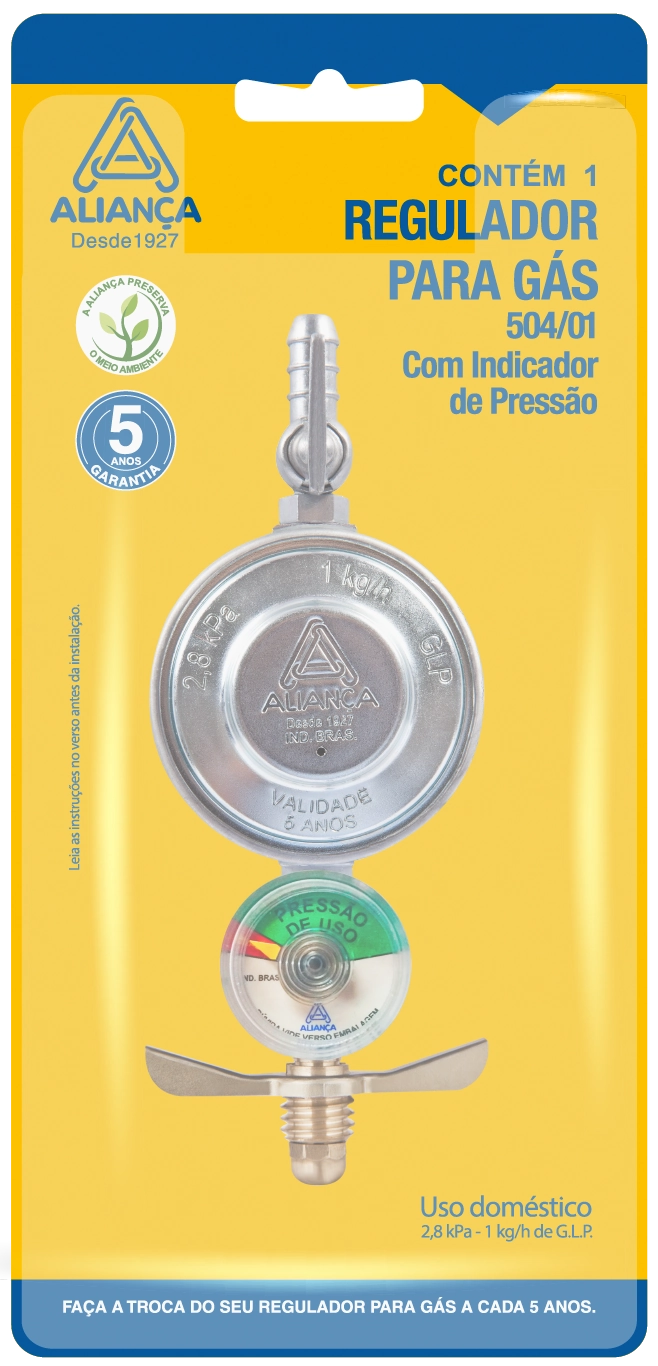 Regulador P/gas Alianca Mano.504/01