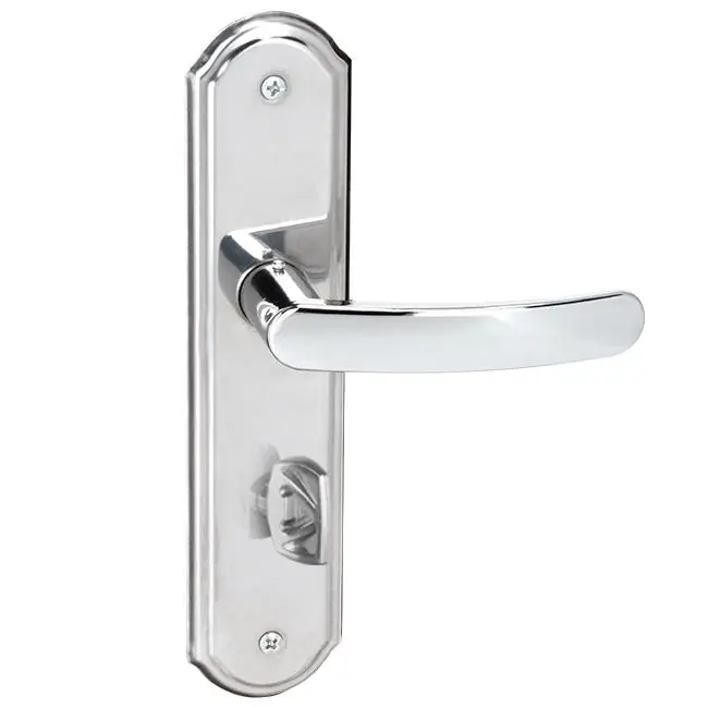 Fechadura Banheiro Inox Premium 40mm Inox Polido Alianca