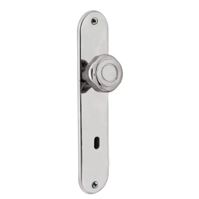 Fechadura Interna Inox Premium Bola 40mm Polido Alianca