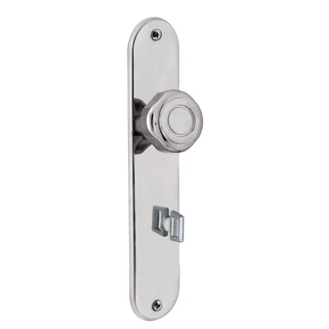 Fechadura Banheiro Inox Premium Bola 40mm Polido Alianca