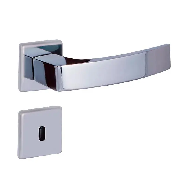 Fechadura Interna Quadratta Curva Roseta 55mm Cromado Alianca