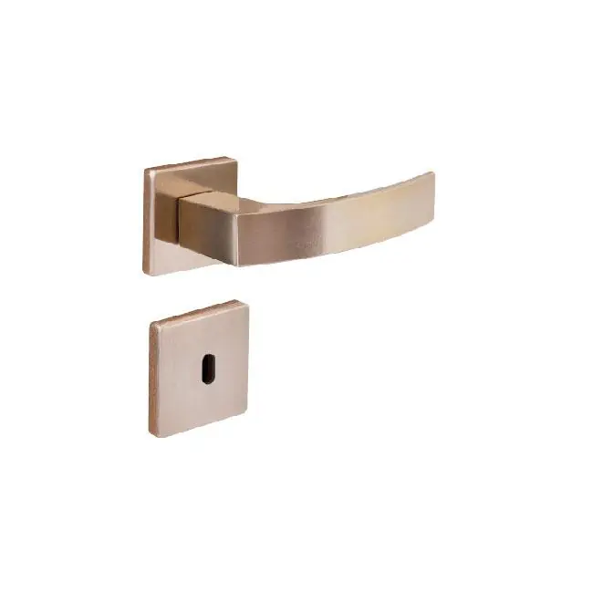 Fechadura Interna Quadratta Curva Roseta 55mm Latonado Alianca