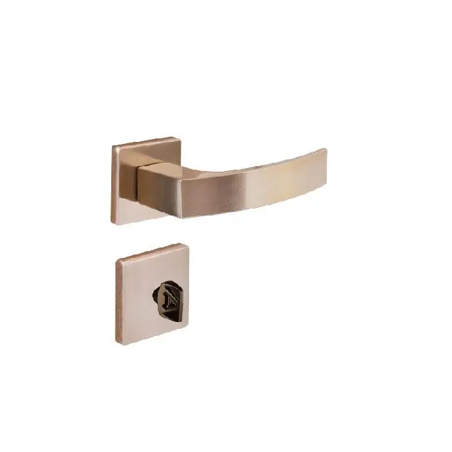Fechadura Banheiro Quadratta Curva Roseta 55mm Latonado Alianca