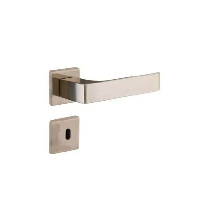 Fechadura Interna Quadratta Reta Roseta S40 Latonado Alianca