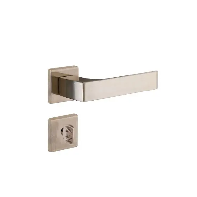 Fechadura Banheiro Quadratta Reta Roseta 55mm Latonado Alianca