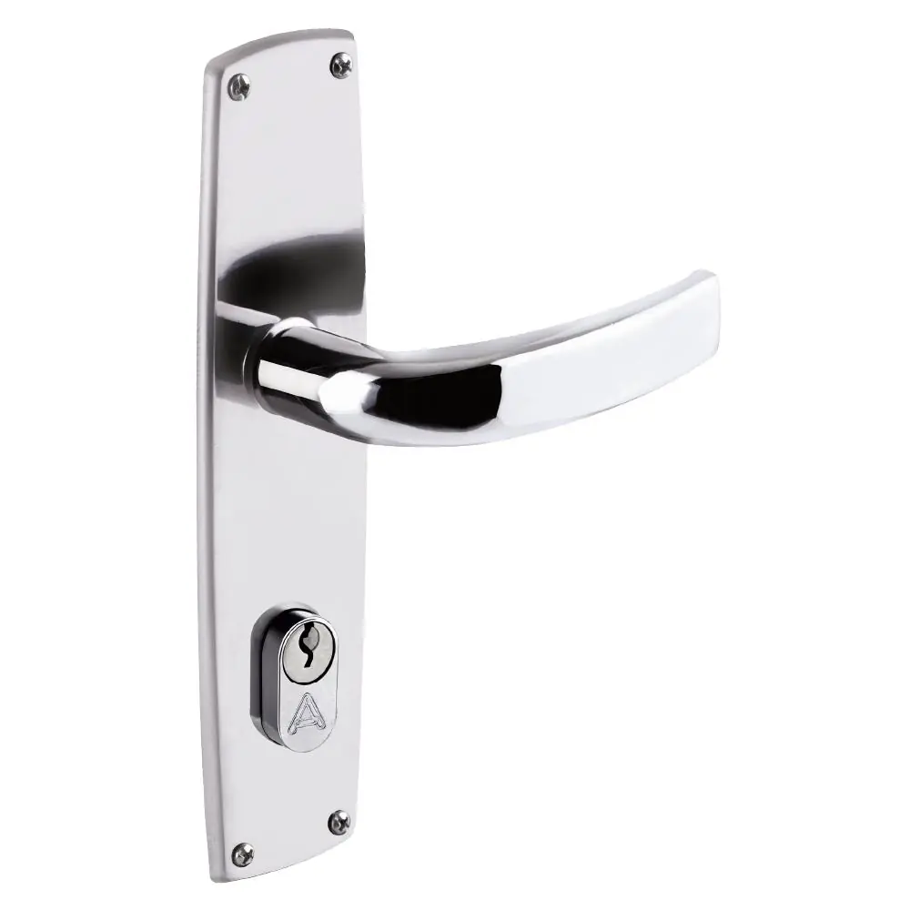 Fechadura Entrada Classic Alavanca 55mm Inox Polido Aliança Metalurgica