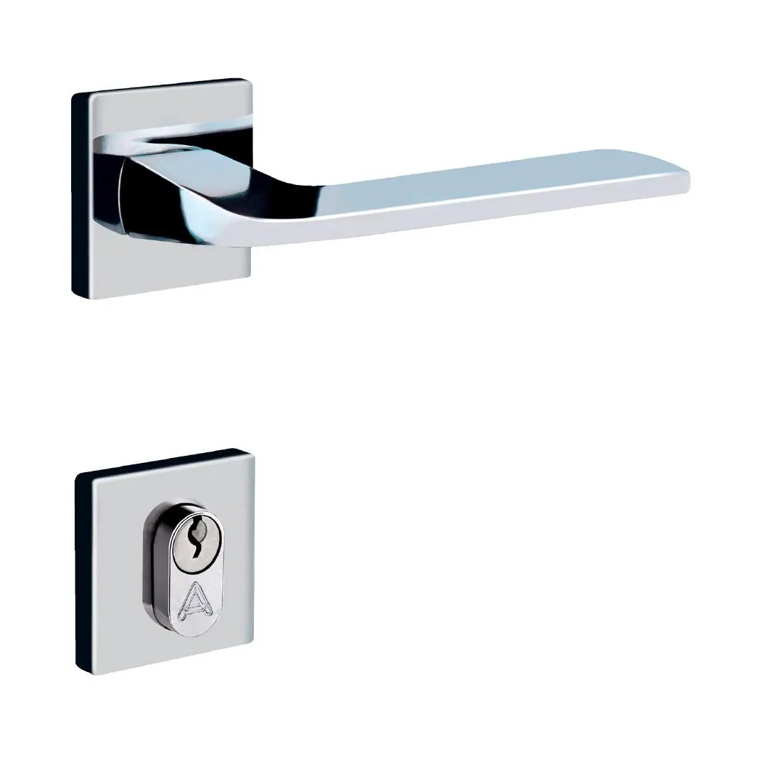 Fechadura Entrada Ultra Line Roseta 55mm Cromado Alianca