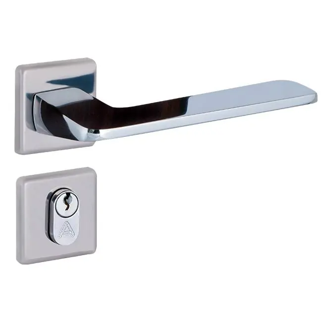Fechadura Entrada Ultra Line Roseta S40 Cromado Alianca