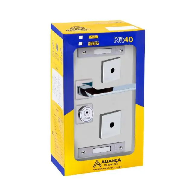 Fechadura Tetra Ultra Line 3x1 Roseta S40 Cromado Alianca