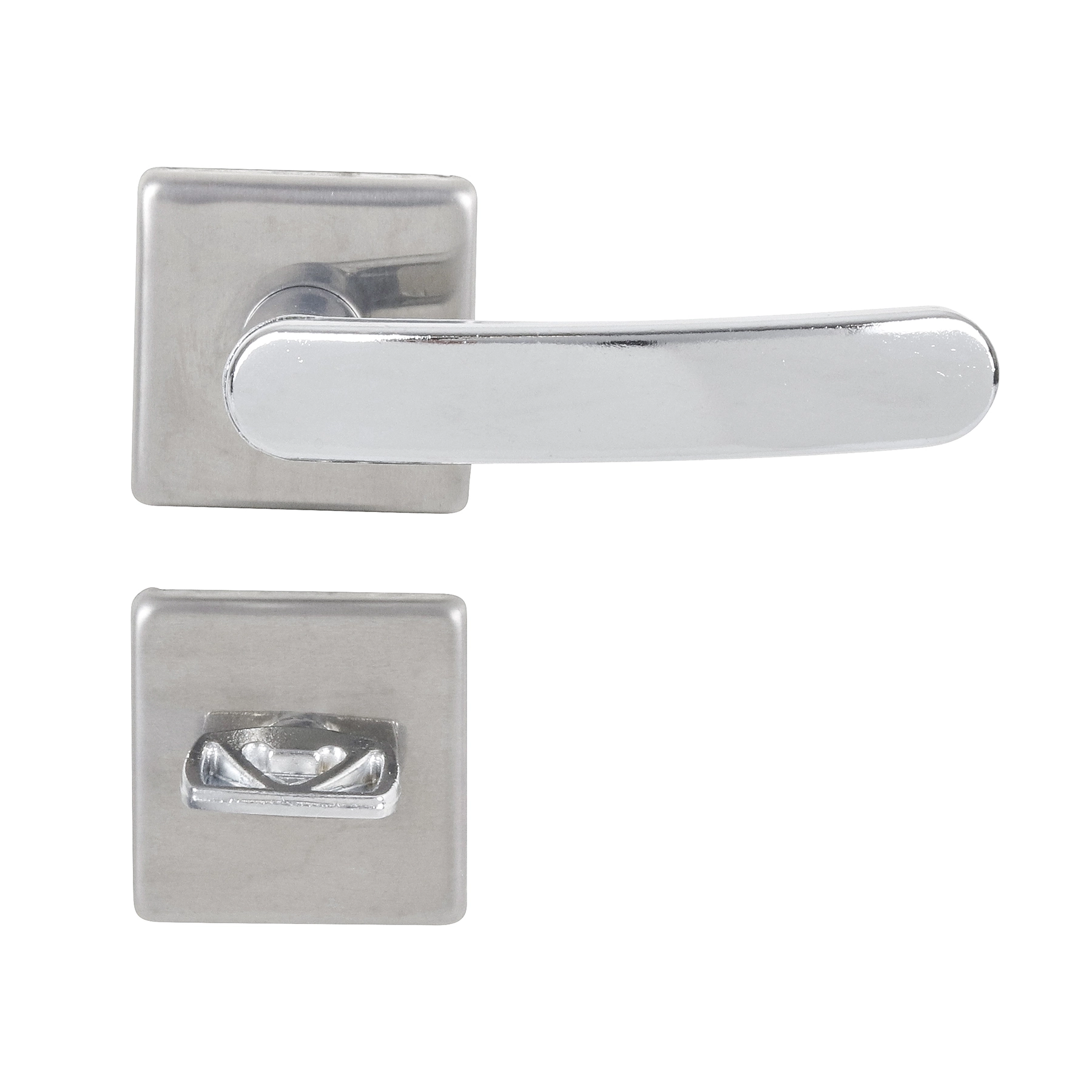 Fechadura Aliança para Porta do Banheiro Polido 40mm Chave Simples Premium