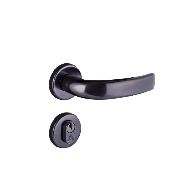 Fechadura Entrada Galaxy Roseta 40mm Preto Fosco Alianca