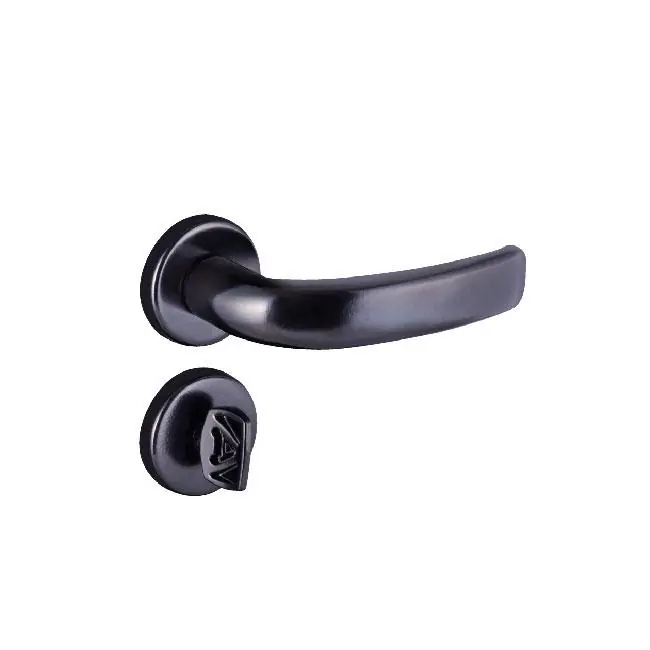 Fechadura Banheiro Galaxy Roseta 40mm Preto Fosco Alianca