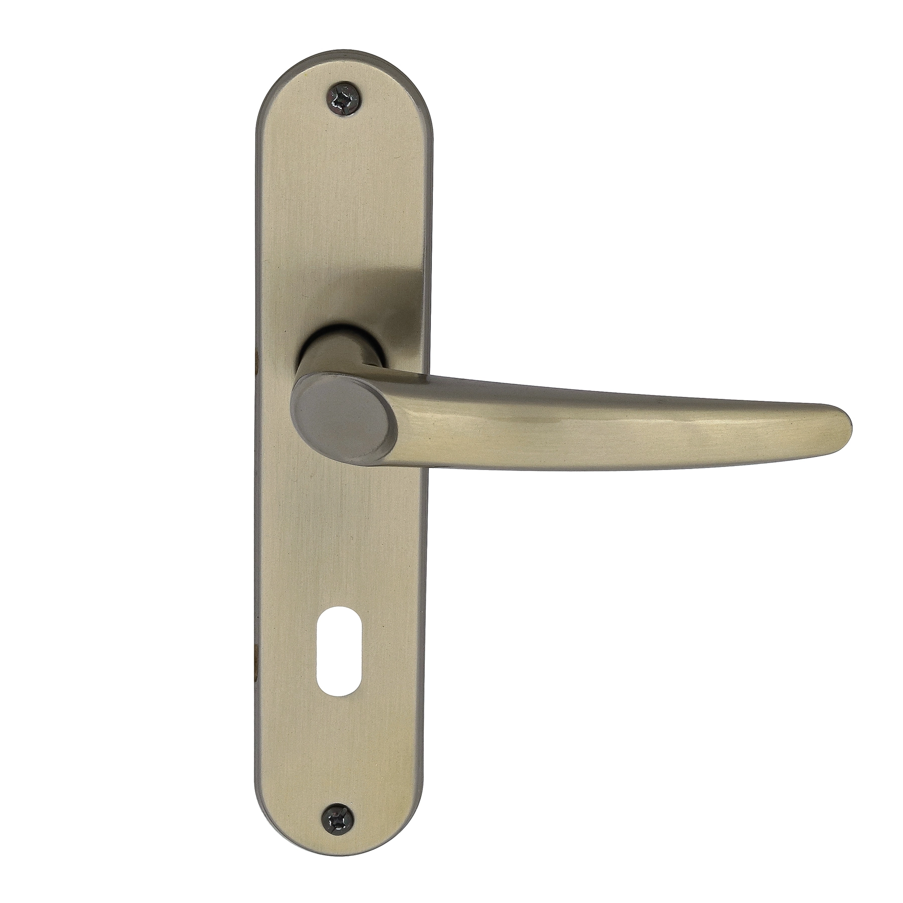 Fechadura para Porta Interna Aliança JOY F-2700/46 Latonado 40mm Aço Chave Simples