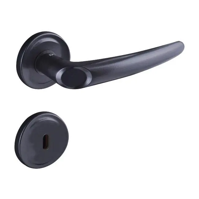 Fechadura Interna Joy Roseta 40mm Preto Fosco Alianca