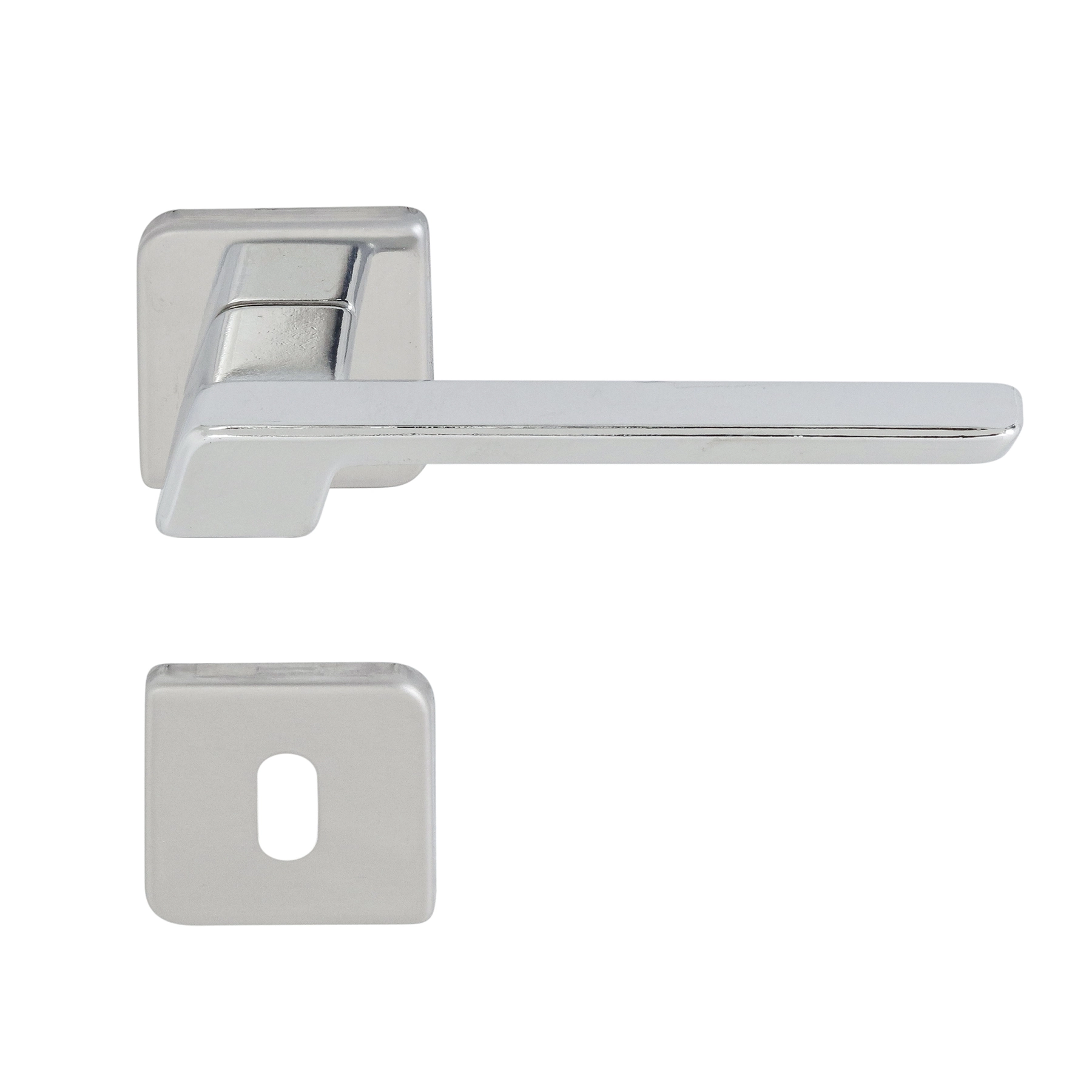 Fechadura Aliança para Porta Interna Cromado 40mm Chave Simples VEGA 4742