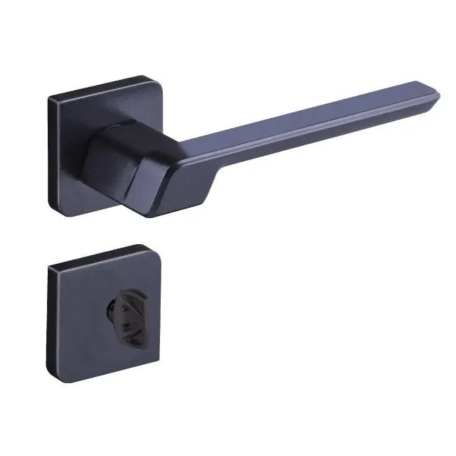 Fechadura Banheiro Roseta Vega S40 Preto Fosco Alianca