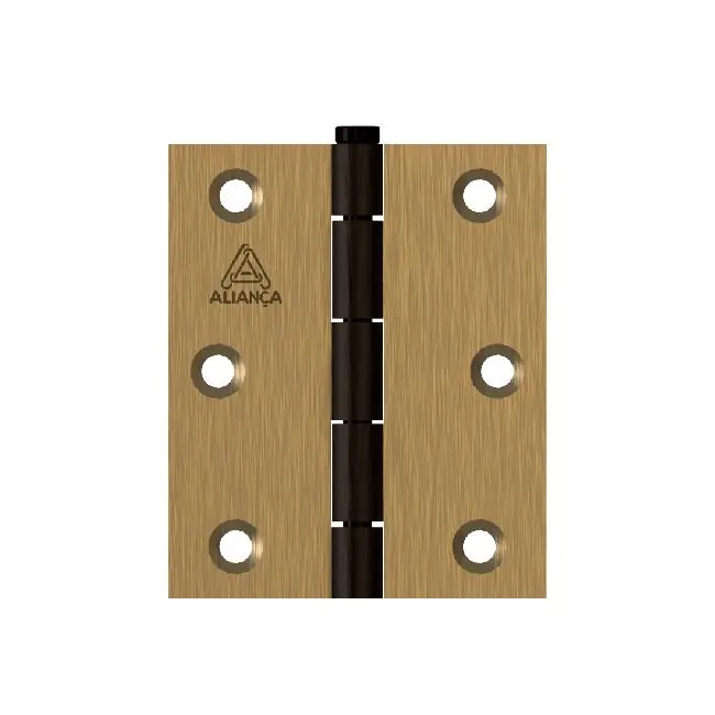 Dobradica  3 X2.1/2 Blister Bronze Latonado Alianca