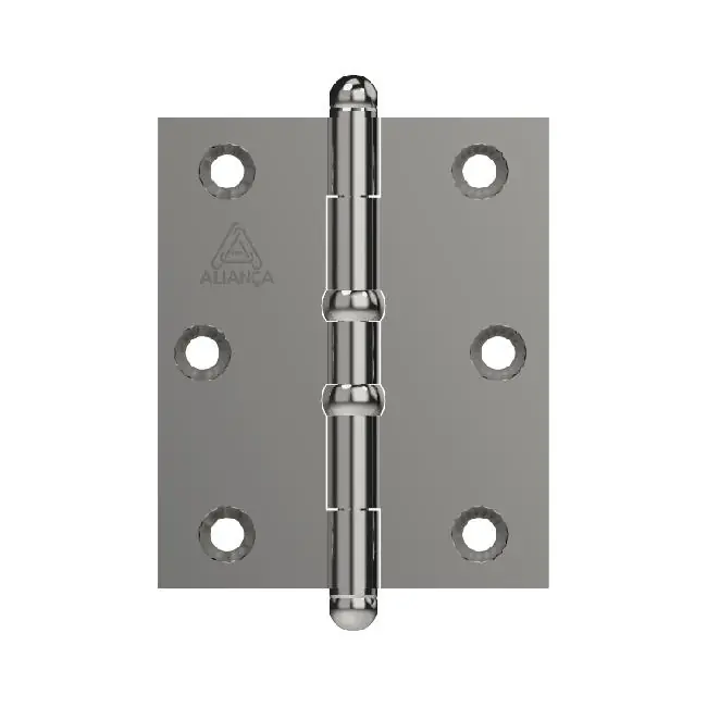 Dobradica Pino Bola E Anel 3" X 2.1/2 Blister Niquelado Alianca