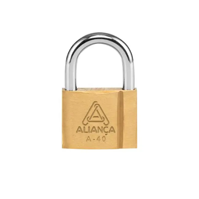 Cadeado De Latão Com Chaves 40mm Alianca