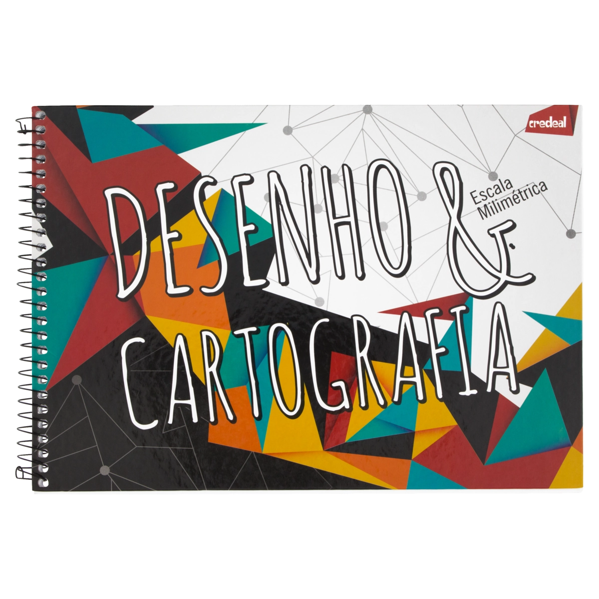 Caderno De Desenho E Cartografia Capa Dura Milimetrado Espiral Credeal 297mm X 210mm 60 Folhas