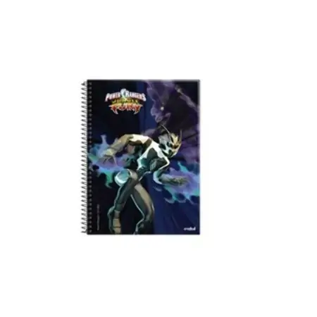 Universitário Espiral Dura Credeal Power Rangers 1 Matérias 96 Folhas