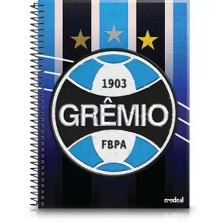 Universitário Espiral Dura Credeal Grêmio 10 Matérias 200 Folhas