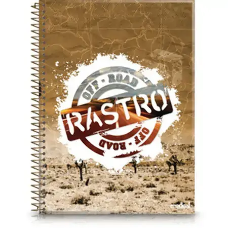 Universitário Espiral Dura Credeal Rastro 10 Matérias 200 Folhas