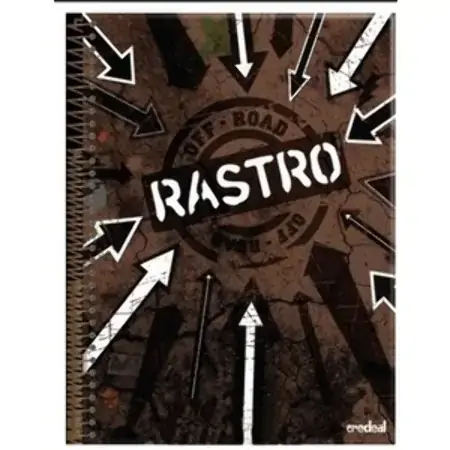 Universitário Espiral Dura Credeal Rastro 15 Matérias 300 Folhas