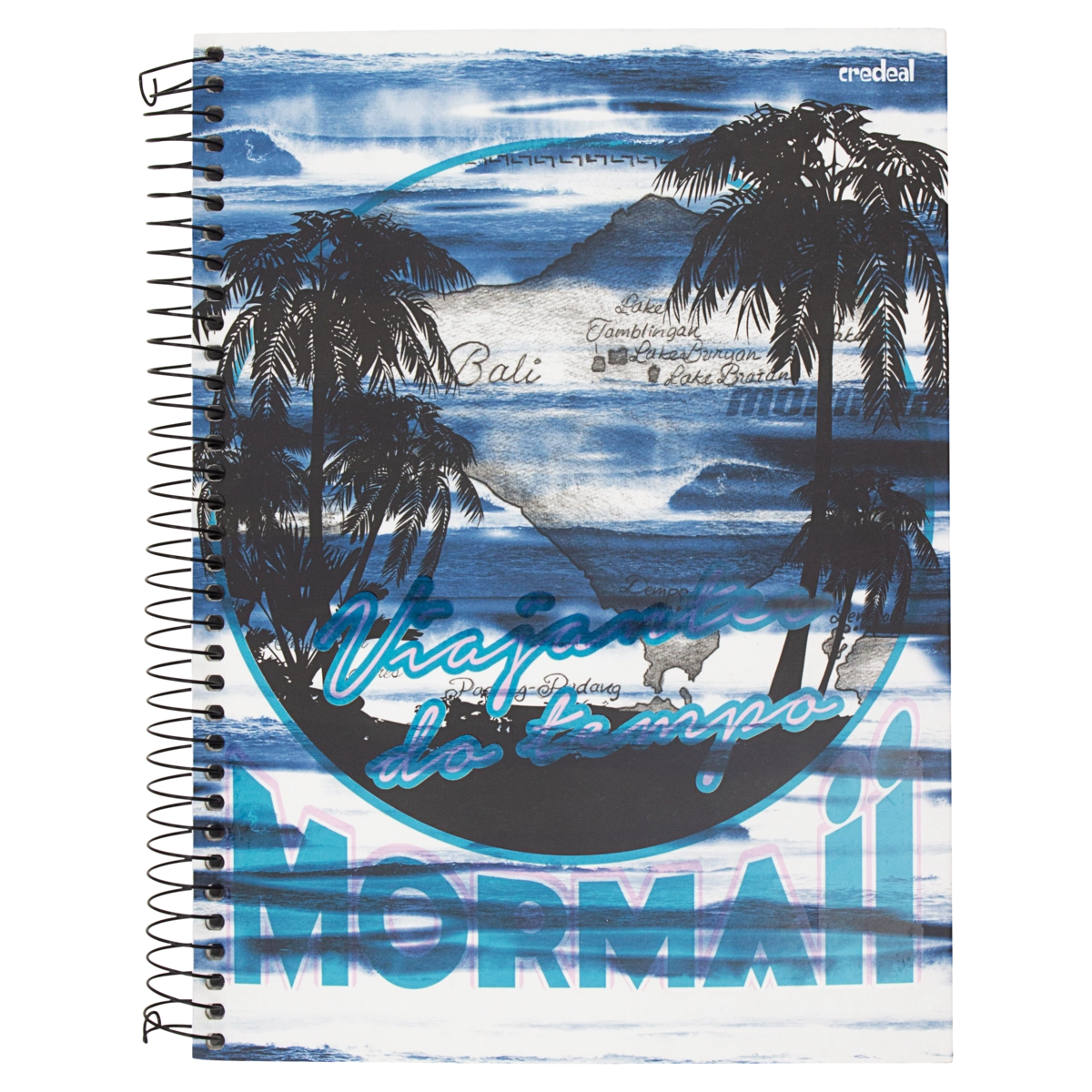 Caderno Capa Dura Universitário Espiral Mormaii Credeal 200mm X 275mm 96 Folhas