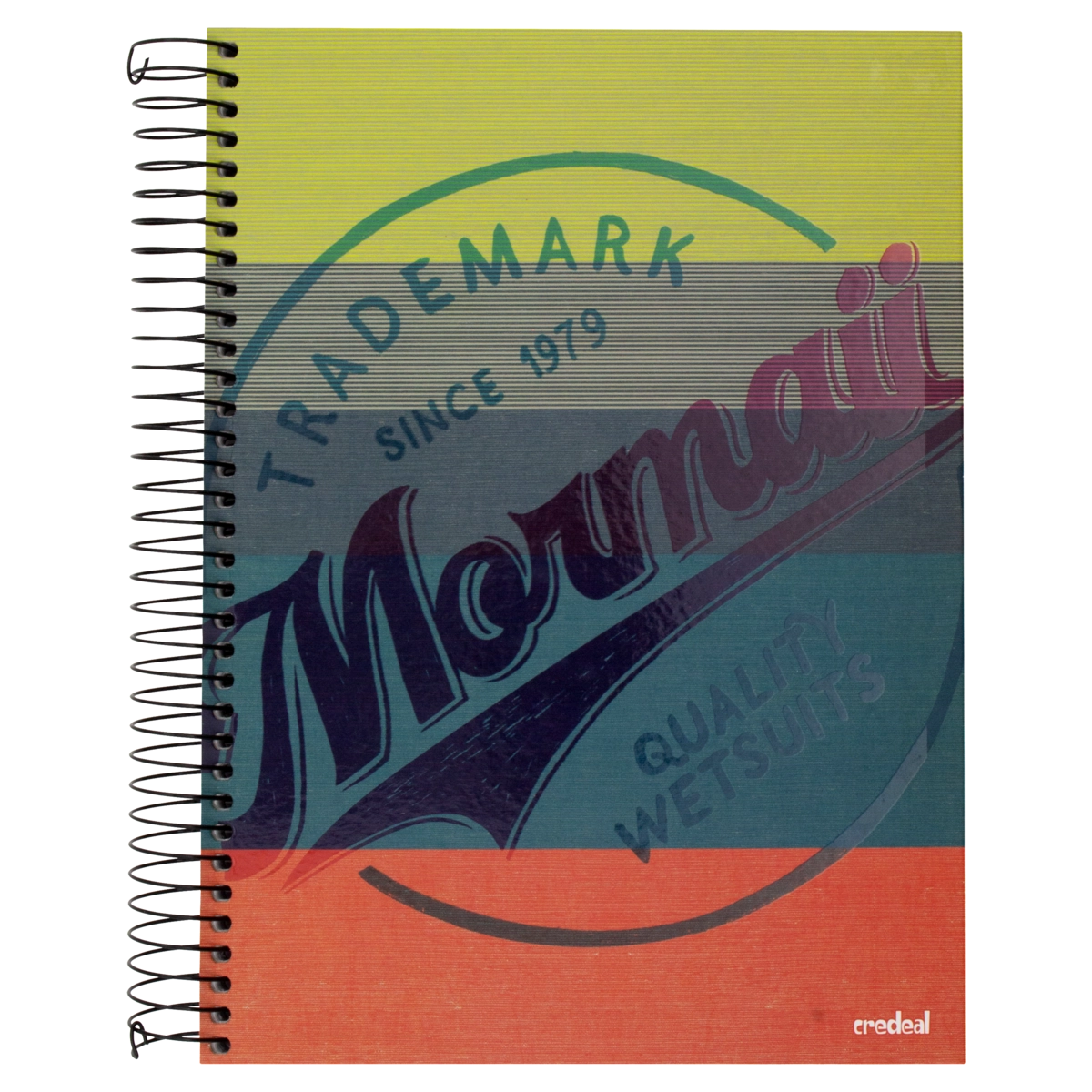 Caderno Capa Dura Espiral Credeal Mormaii 200mm X 275mm 200 Folhas
