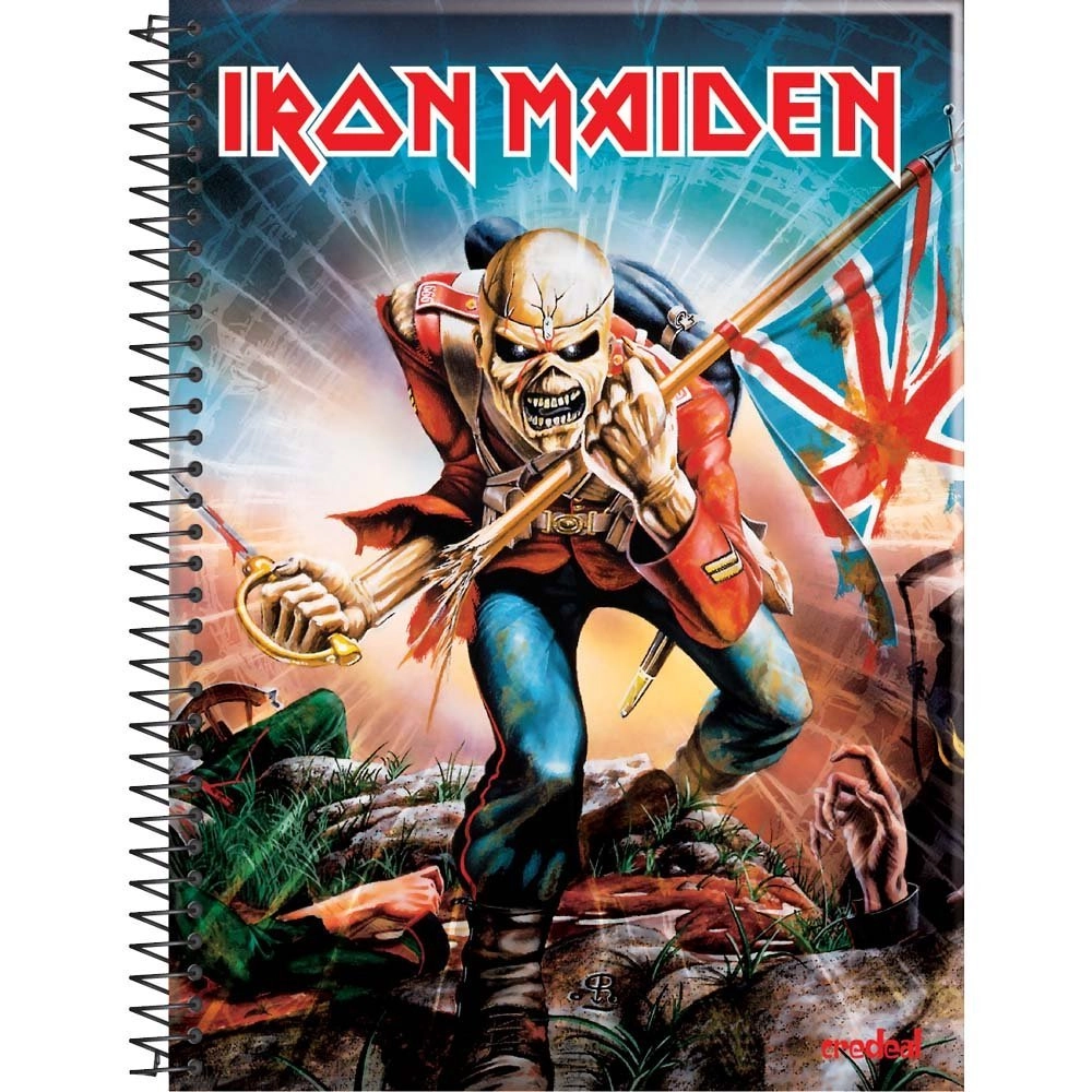 Caderno Credeal Iron Maiden 10 Materias 200 Folhas 870g Credeal