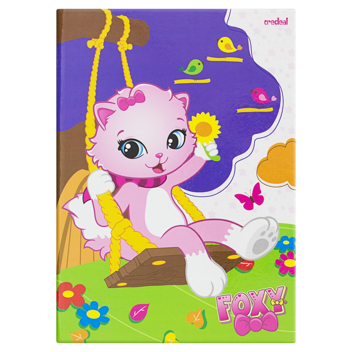 Caderno Capa Dura Brochura Foxy Credeal 200mm X 275mm 96 Folhas