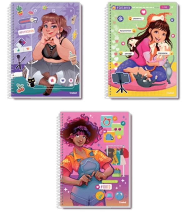 Caderno Credeal Pop 400 Folhas 20 Materias