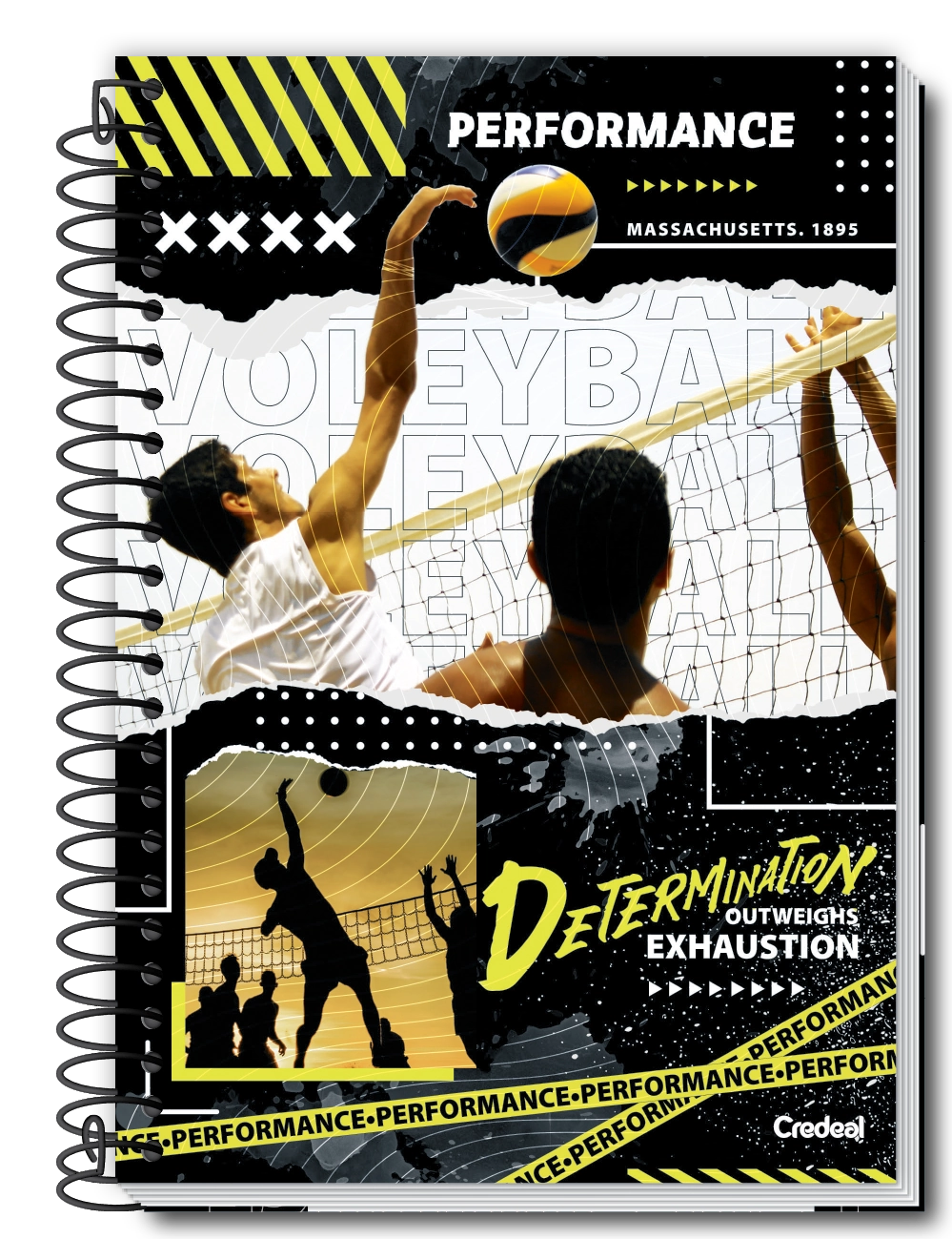 Caderno 1/4 Capa Dura Espiral 80 Folhas