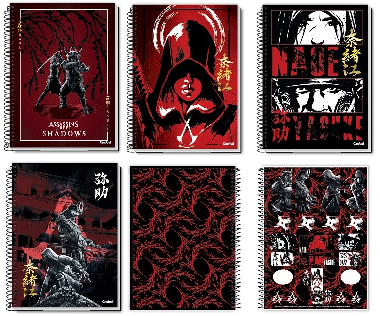 Caderno Esp Univ Cd 1m 80f Assassins Creed 281062 Credeal