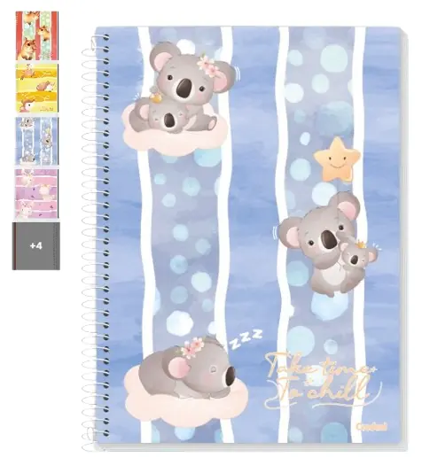 Caderno Espiral Lala Pets C/10 Materias Sortido Credeal