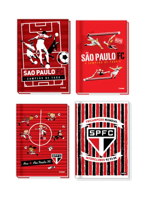 Caderno Broch Sao Paulo C.d C/80fl Sort Credeal