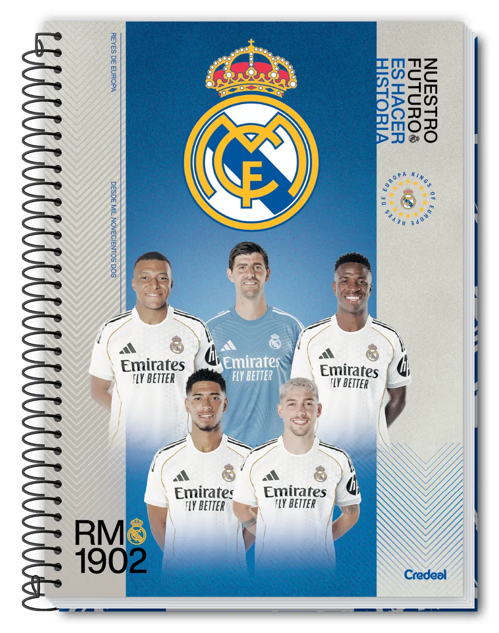 Caderno Univ C.d Real Madrid Sortido C/80fls Credeal