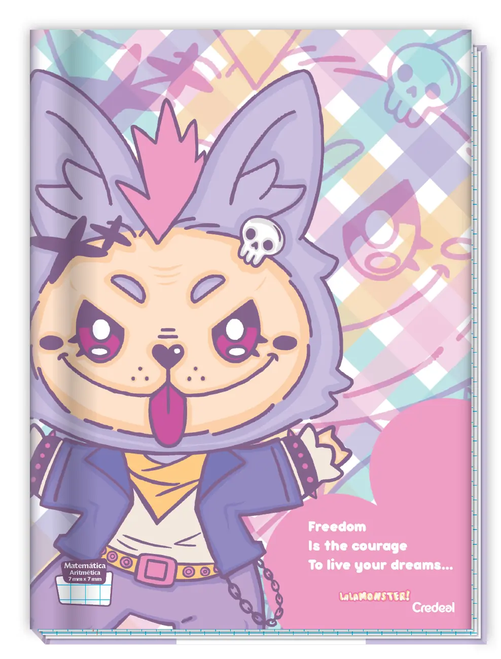 Caderno Broch 1 4 Cd Matematica 80f Lalamonster 372029 Credeal