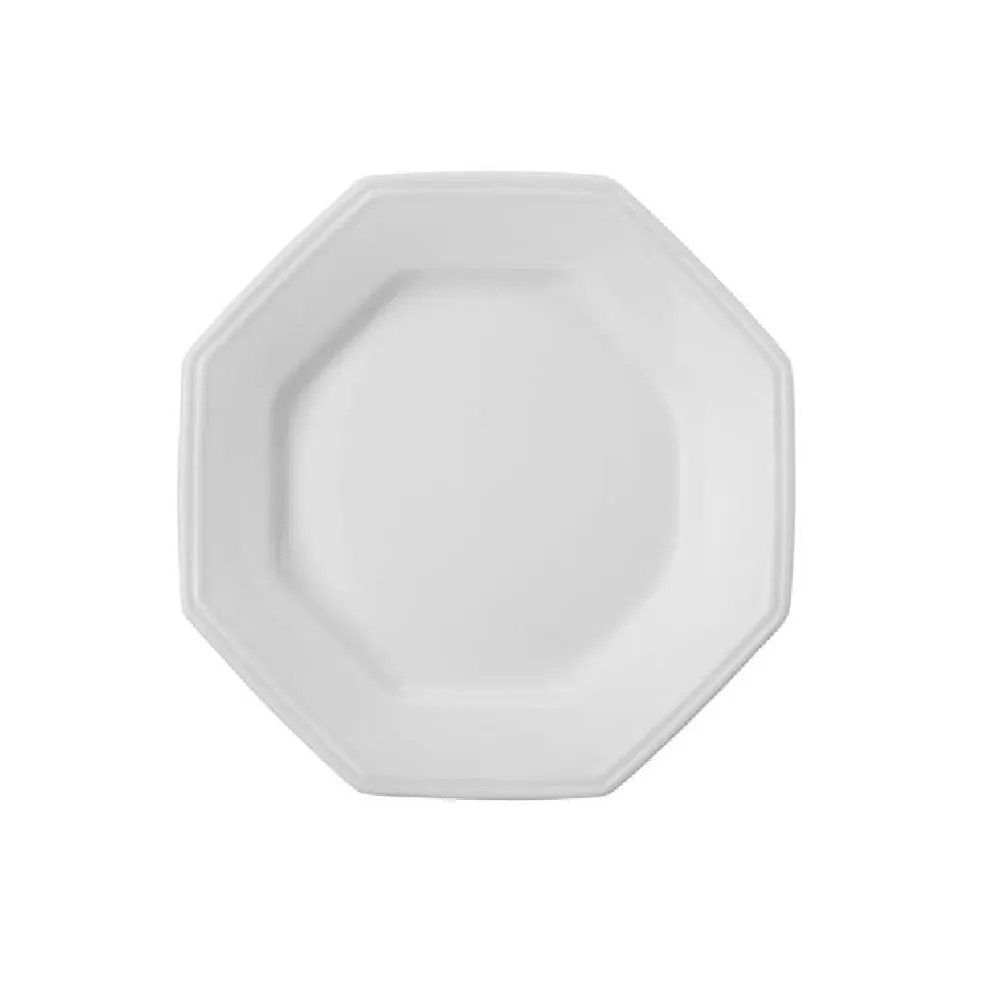 Prato Sobremesa Prisma Branco Porcelana Schmidt