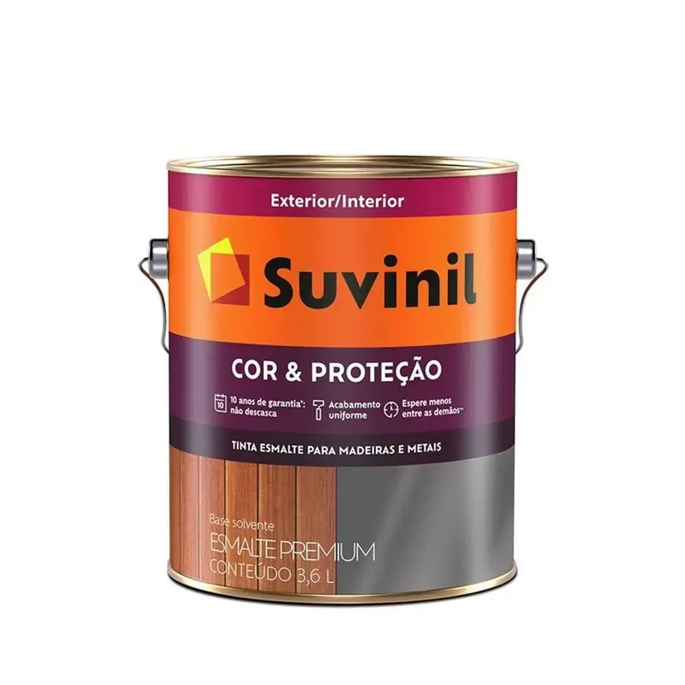 Tinta Esmalte Premium Brilhante Cor & Proteção Médio - Branco