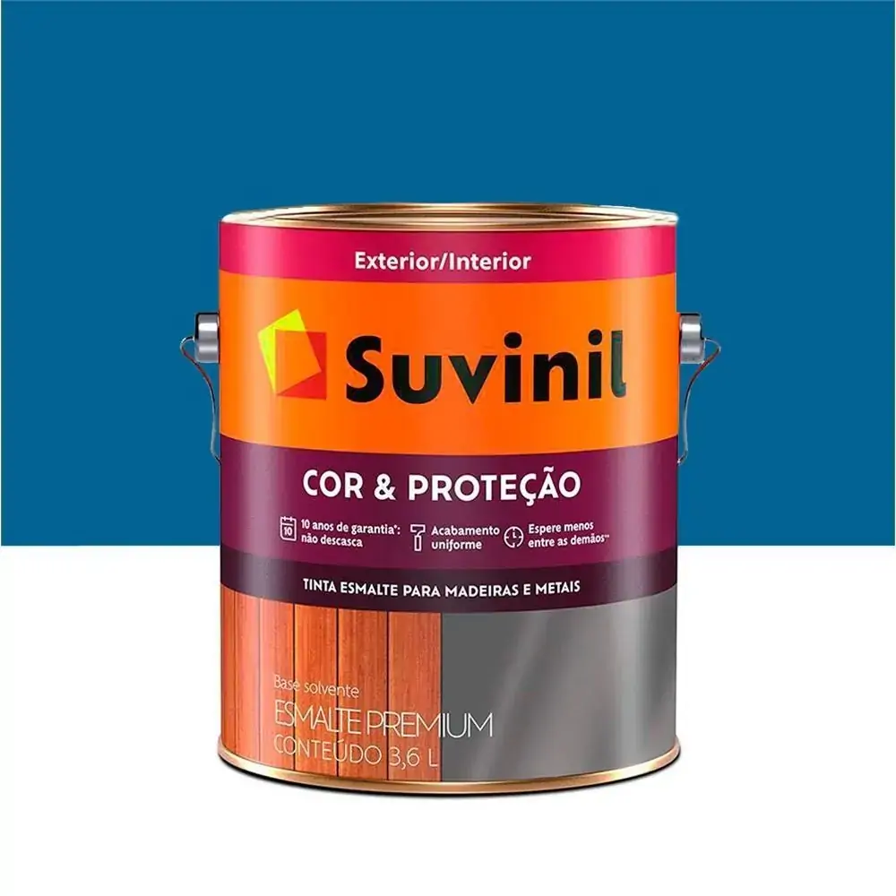 Tinta Esmalte Premium Brilhante Cor & Proteção Médio - Azul França