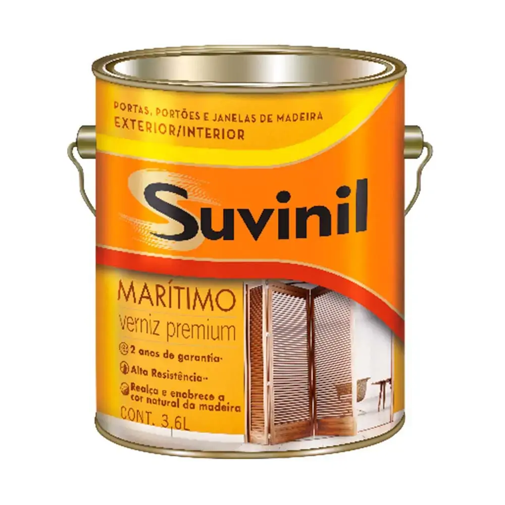 Verniz Marítimo Brilhante Transparente Natural Suvinil 3,6l